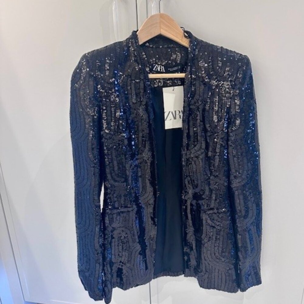 NWT Zara Sequin Jacket
